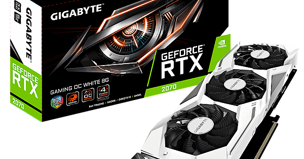 Gigabyte GeForce RTX 2070 GAMING OC WHITE 8G GDDR6 Graphics Card